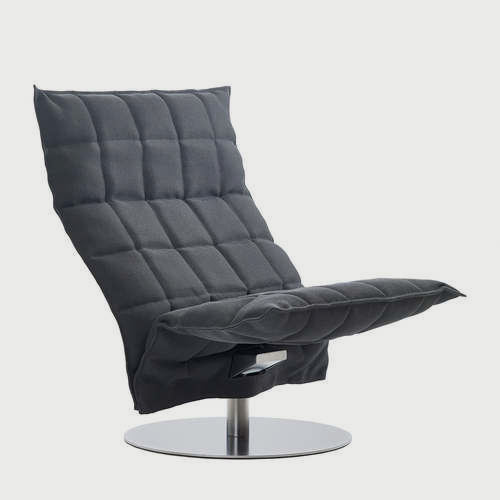 Swivel k Chair stone black
